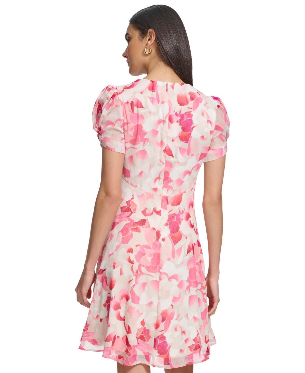 Calvin klein short sleeve a line dress deals