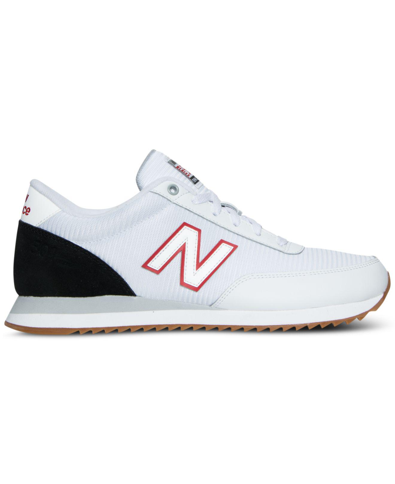 New Balance Suede Men's 501 Gum Ripple Casual Sneakers From Finish Line in  White/Black/Red (White) for Men - Lyst
