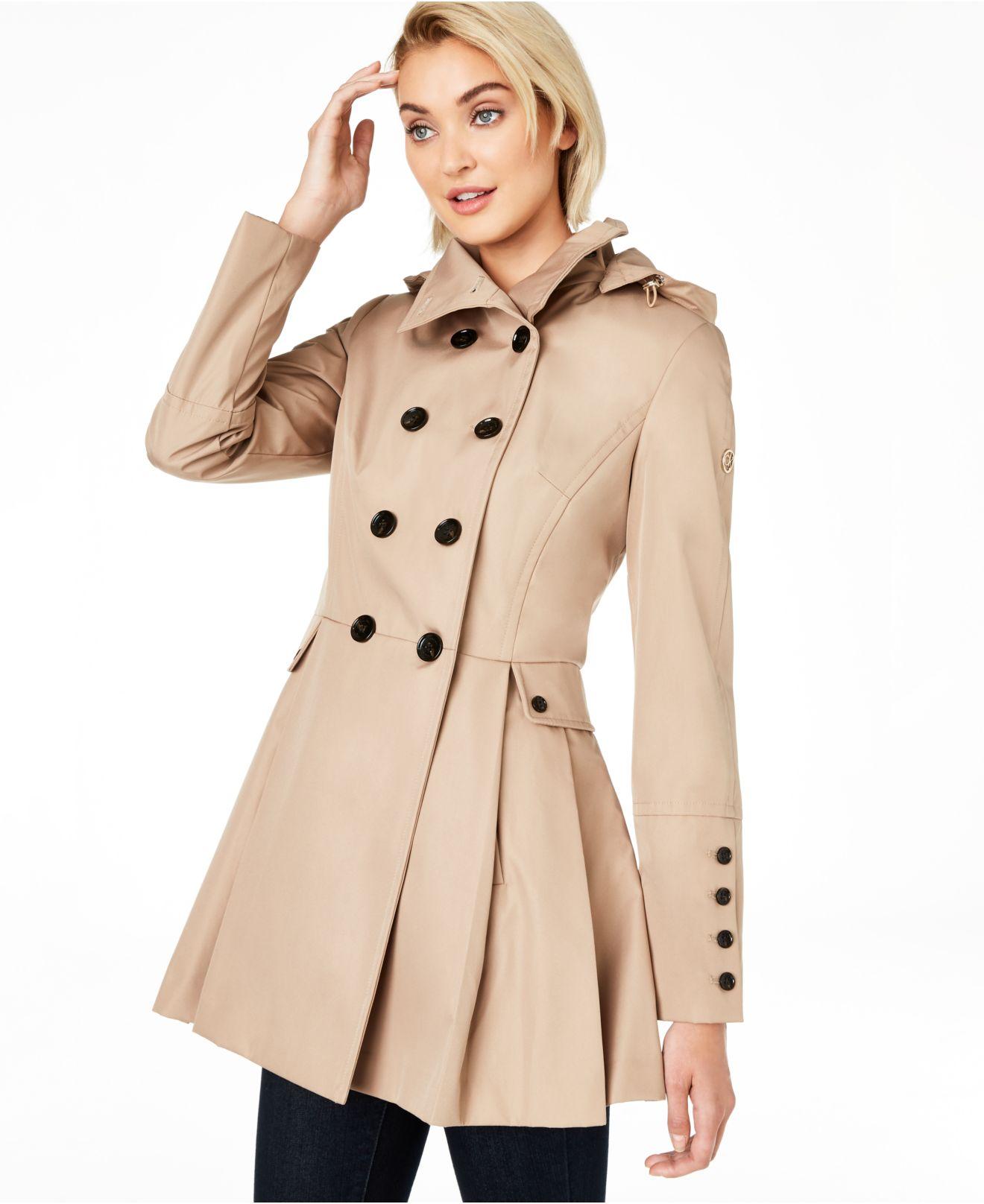 double breasted rain coat