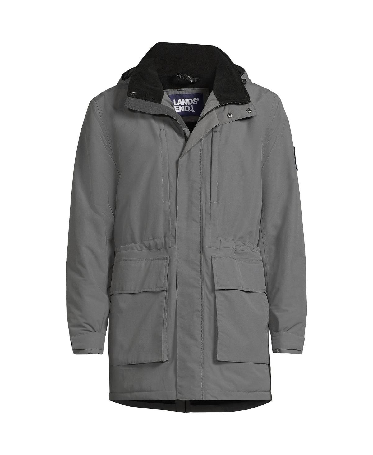 men's lands end waterproof squall parka