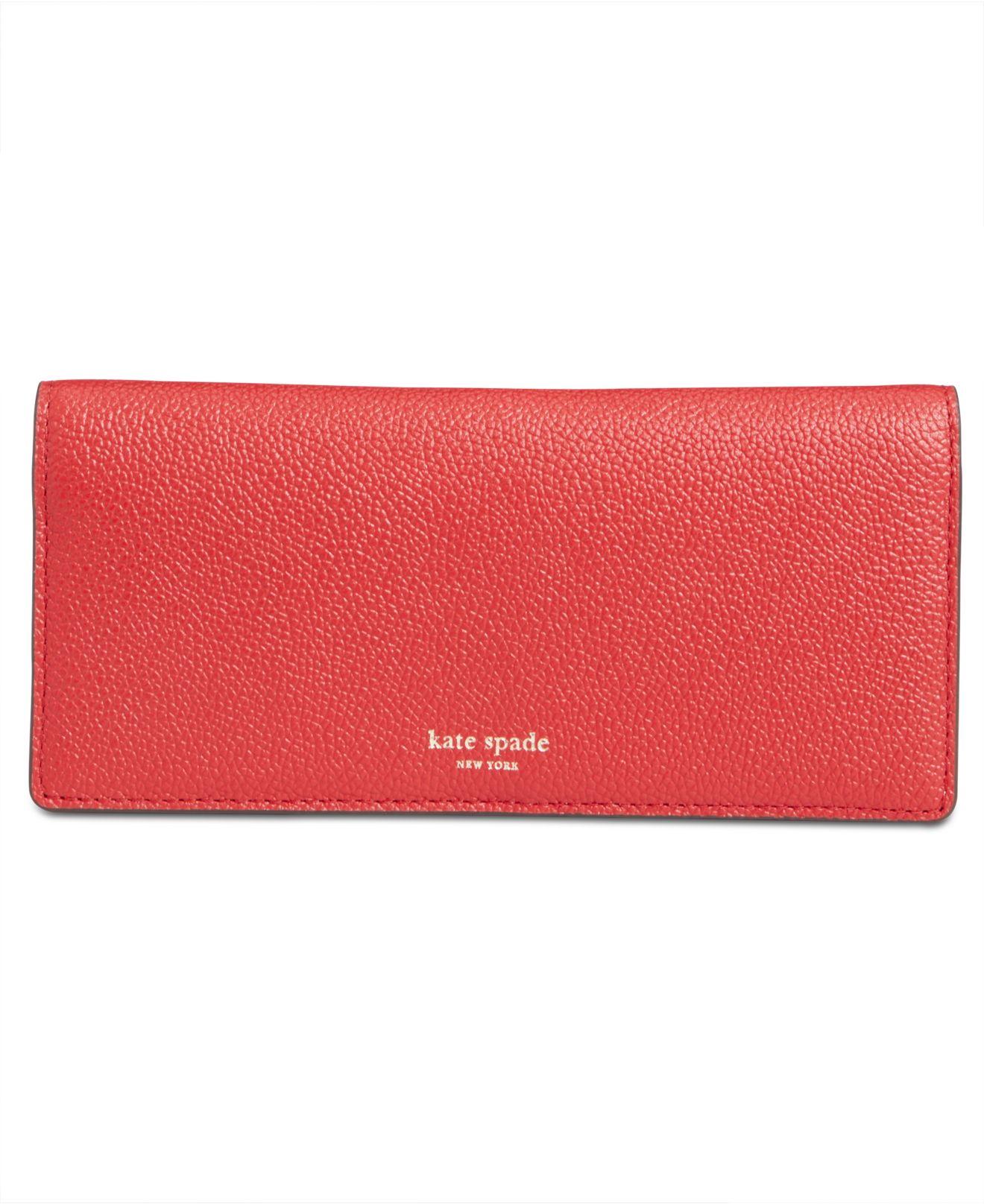 margaux pebble leather bifold continental wallet