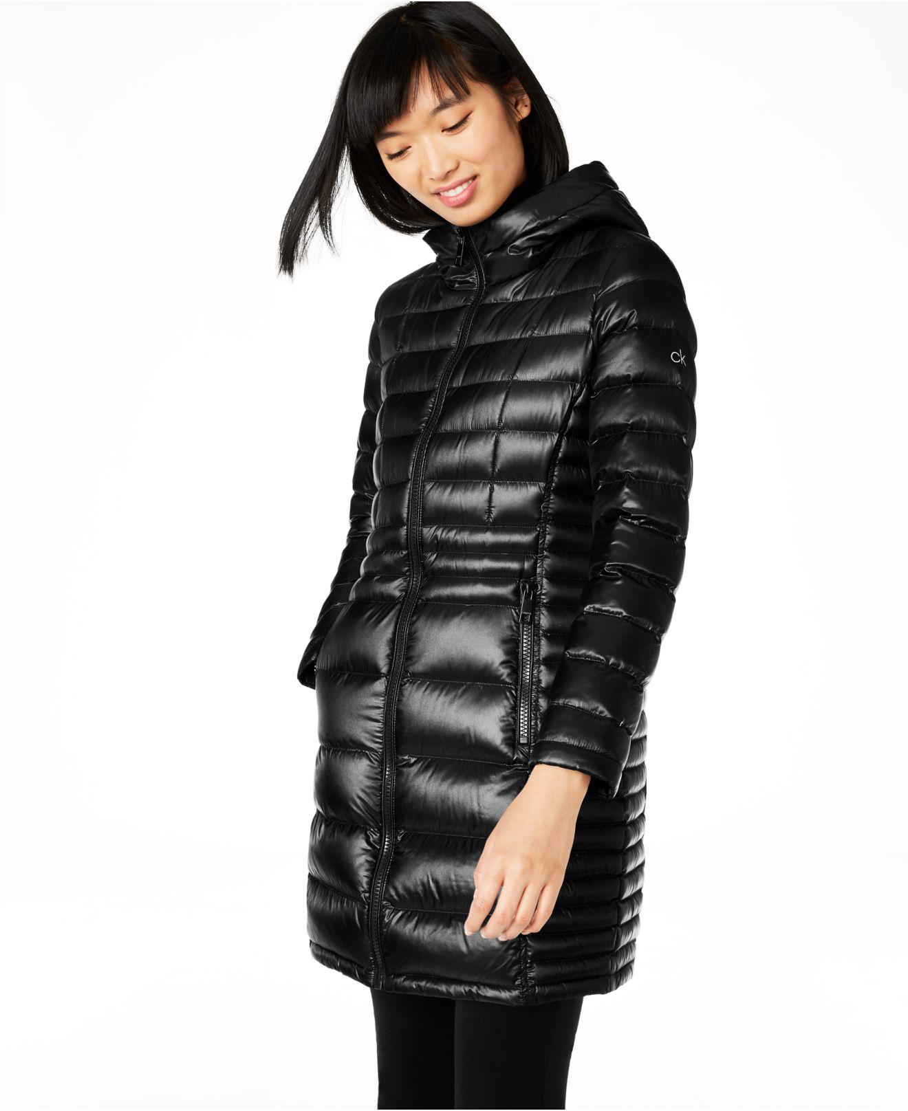 macy's calvin klein puffer jacket