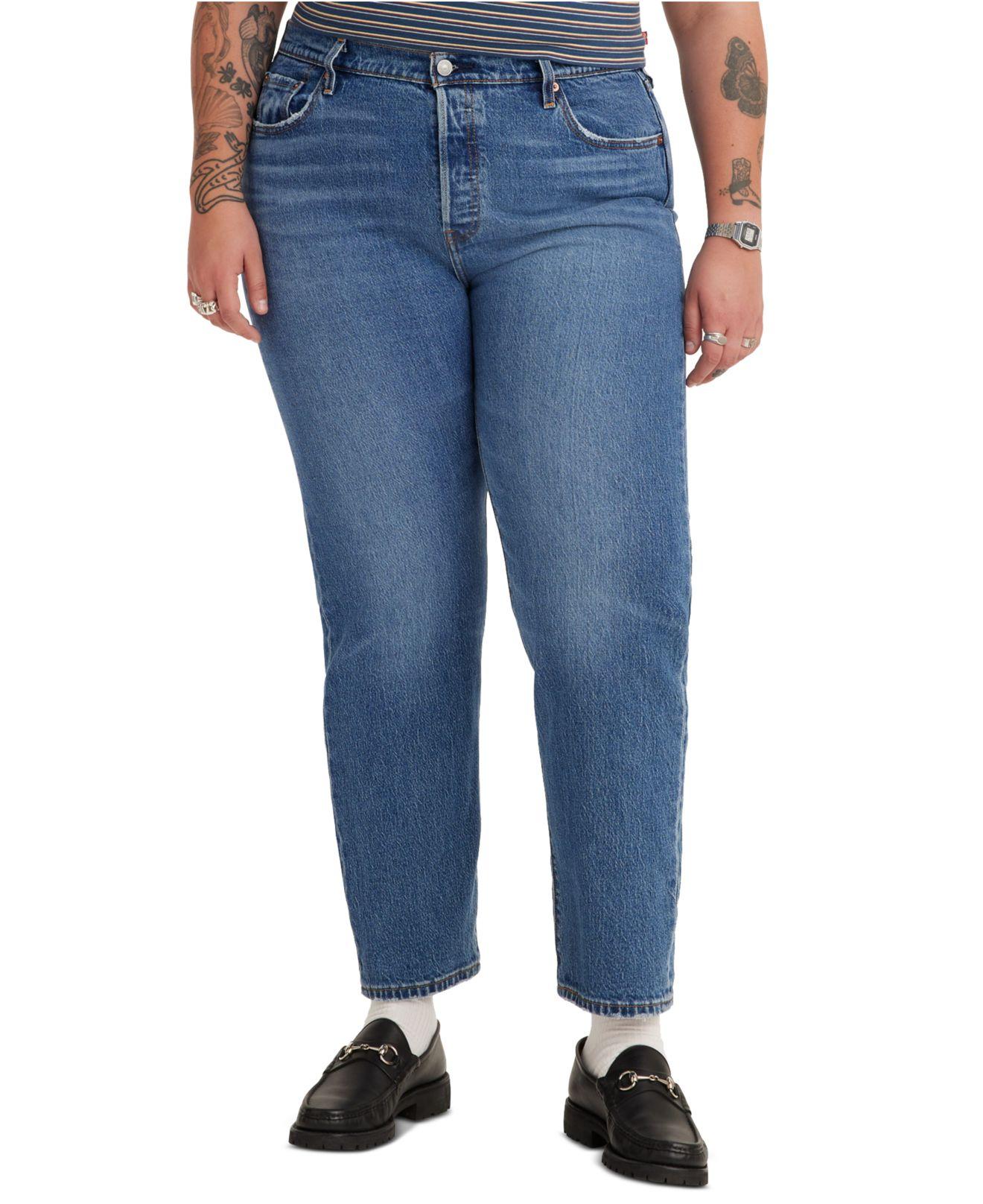 Levi's ® Trendy Plus Size 501® Cotton High-rise Jeans in Blue | Lyst