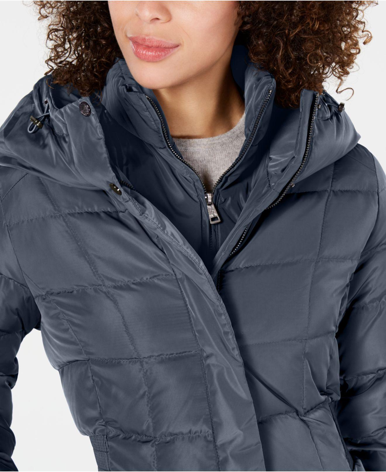 down maxi puffer coat
