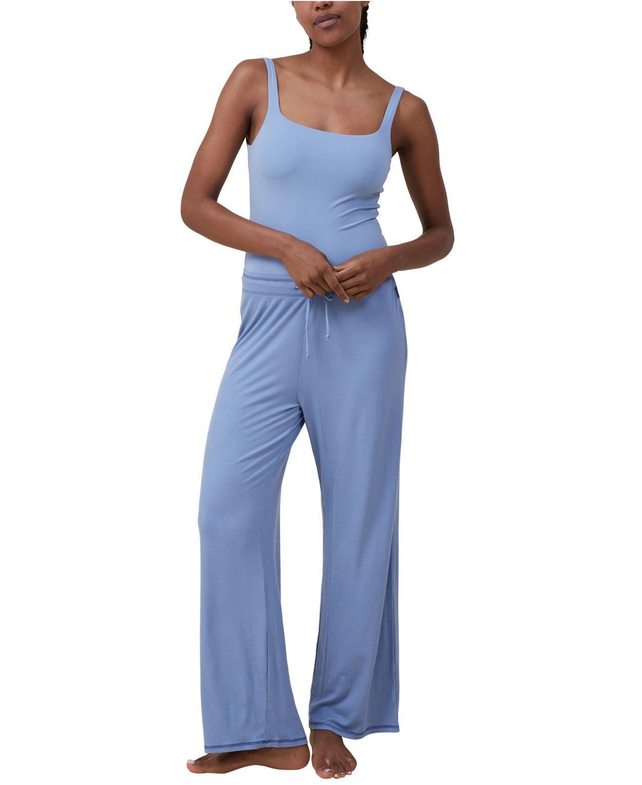 Cotton On Sleep Recovery Wide Leg Pants in Blue | Lyst