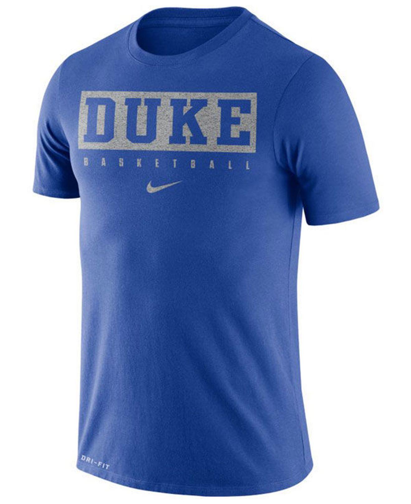 Nike Synthetic Duke Blue Devils Dri-fit Basketball Practice T-shirt for ...