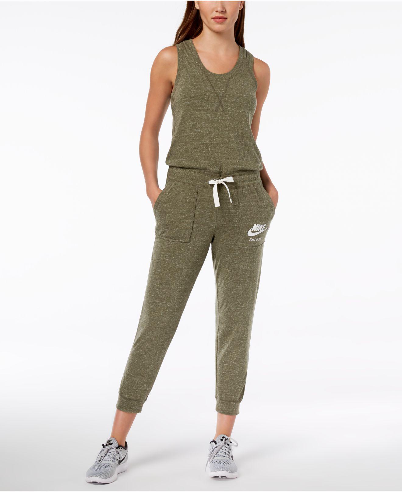 olive green nike jumpsuit womens