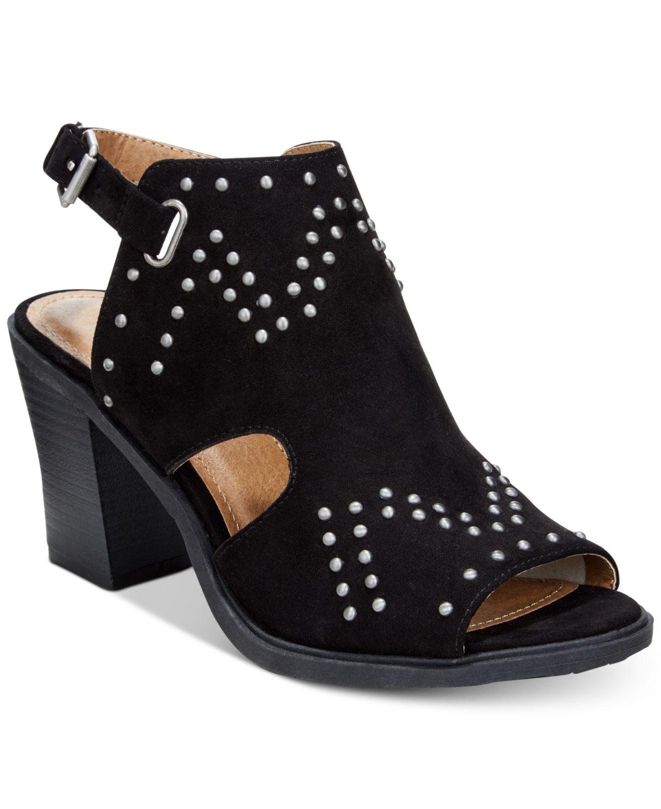 esprit black sandals