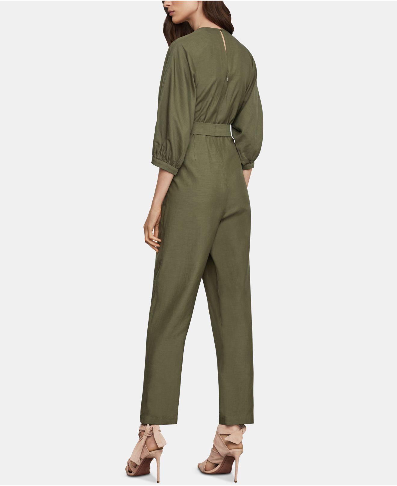 bcbg faux wrap jumpsuit