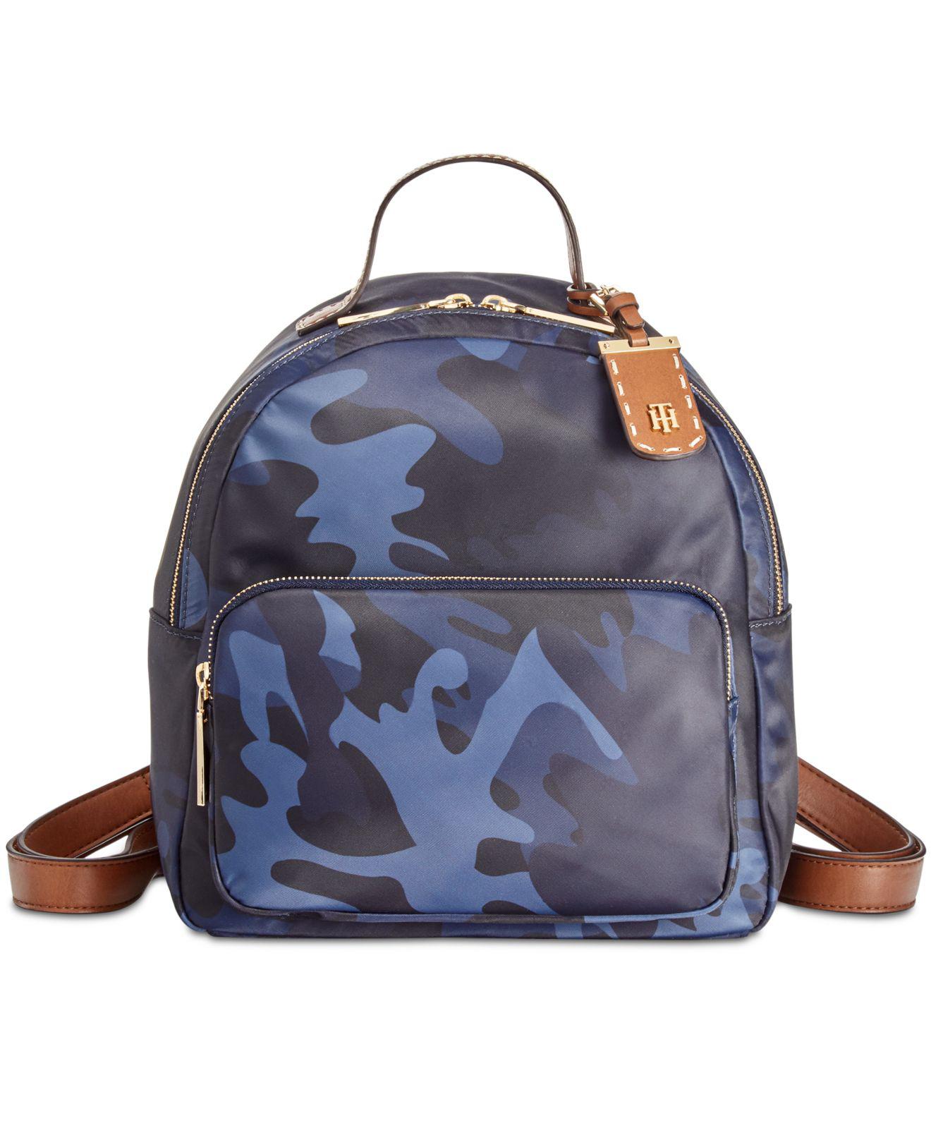Tommy Hilfiger Julia Camo Small Dome Backpack in Blue | Lyst