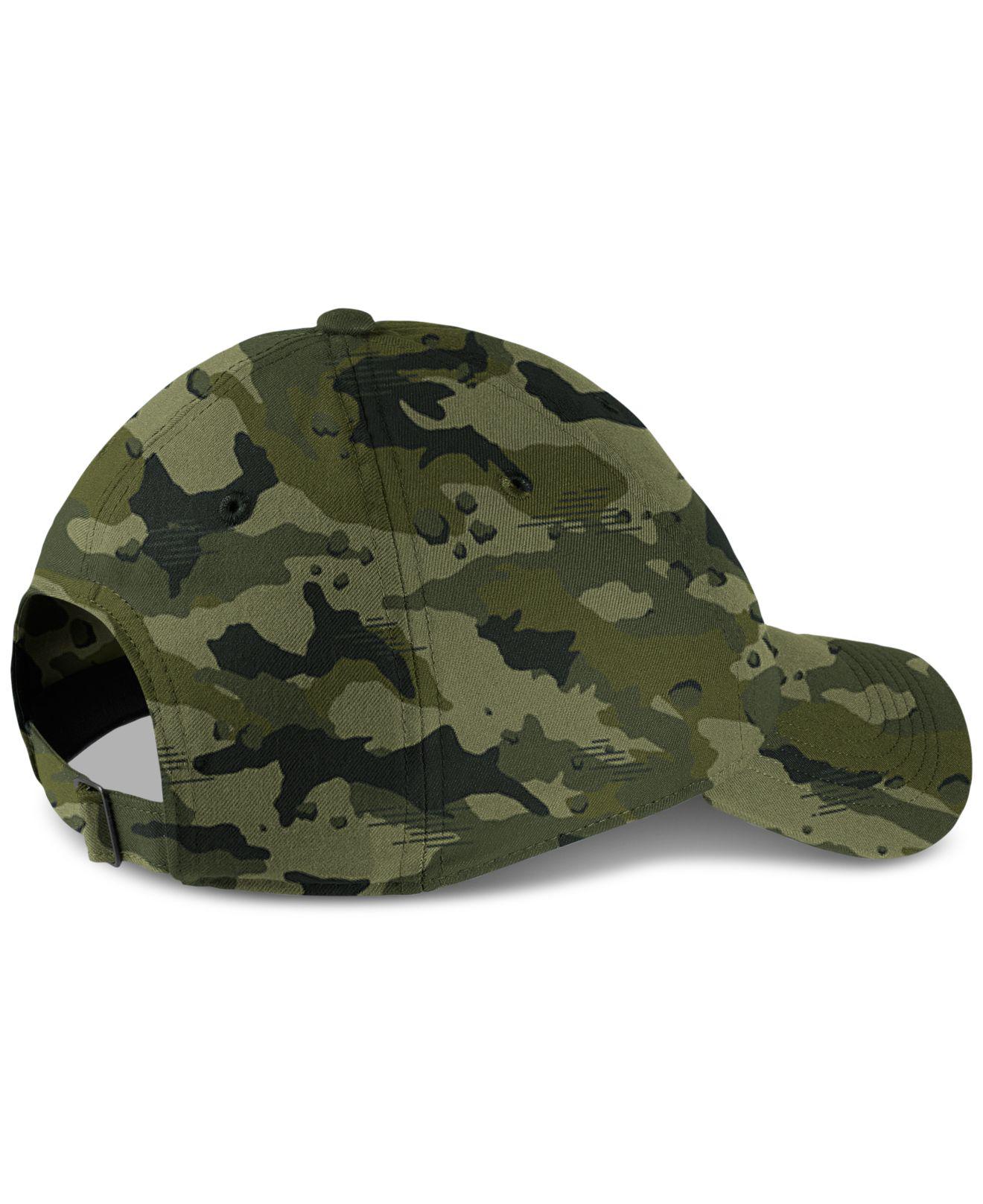 Nike Aerobill Dri-fit Camo-print Cap in Green for Men | Lyst