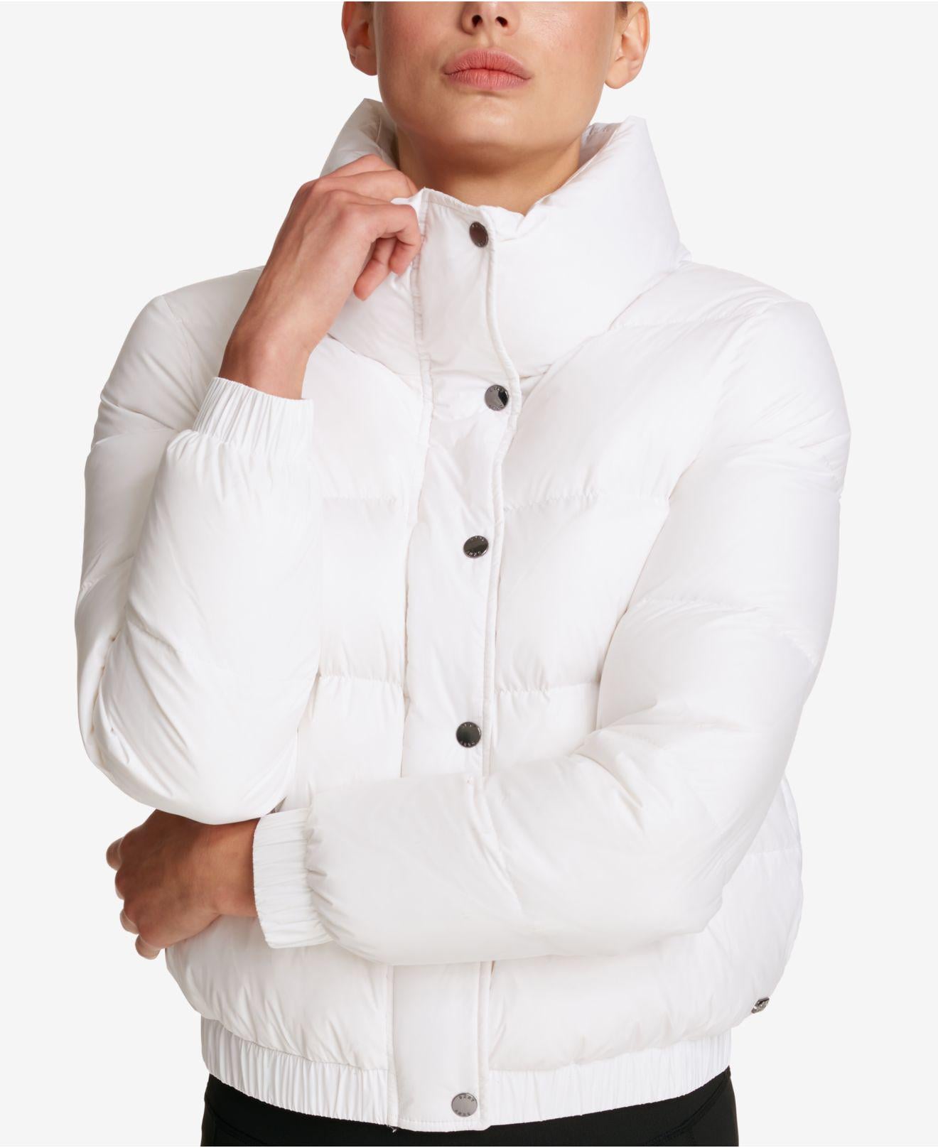 dkny white puffer jacket