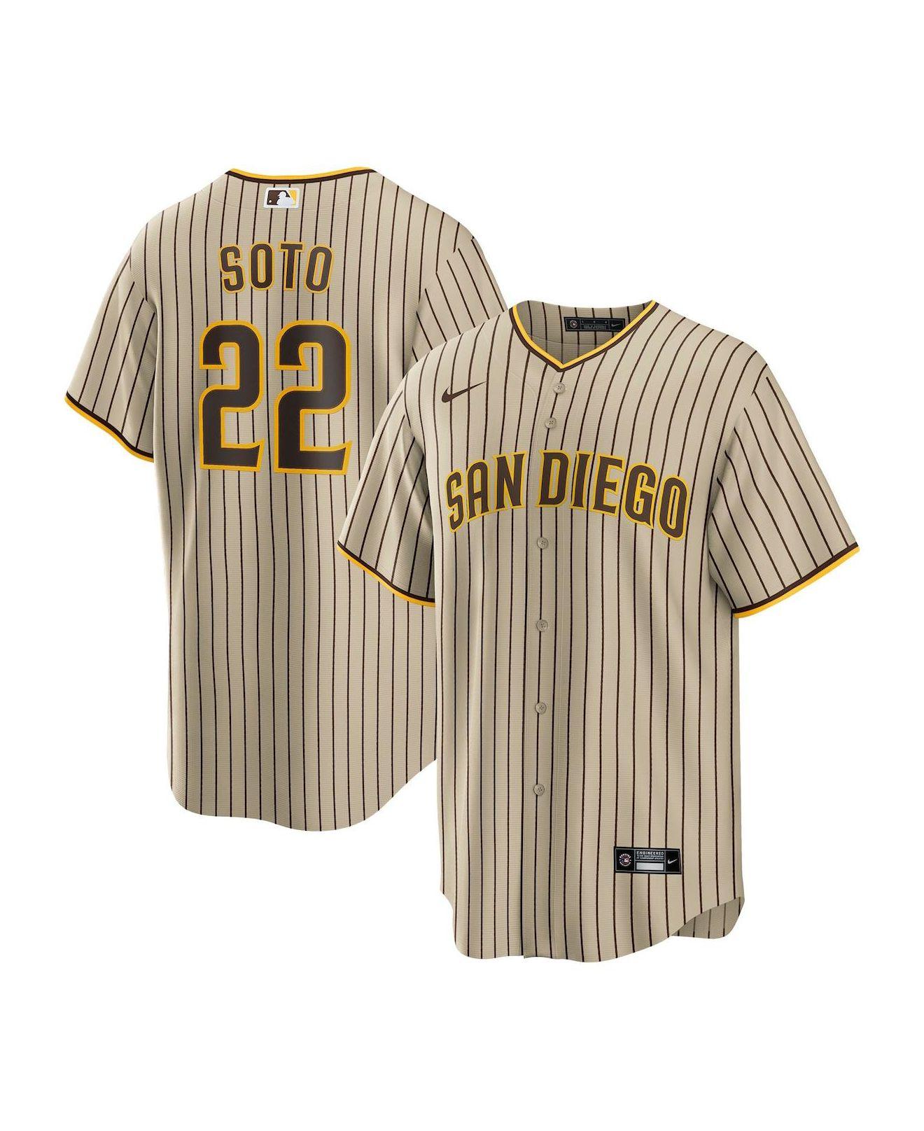 Nike Juan Soto Tan, Brown San Diego Padres Alternate Replica Player