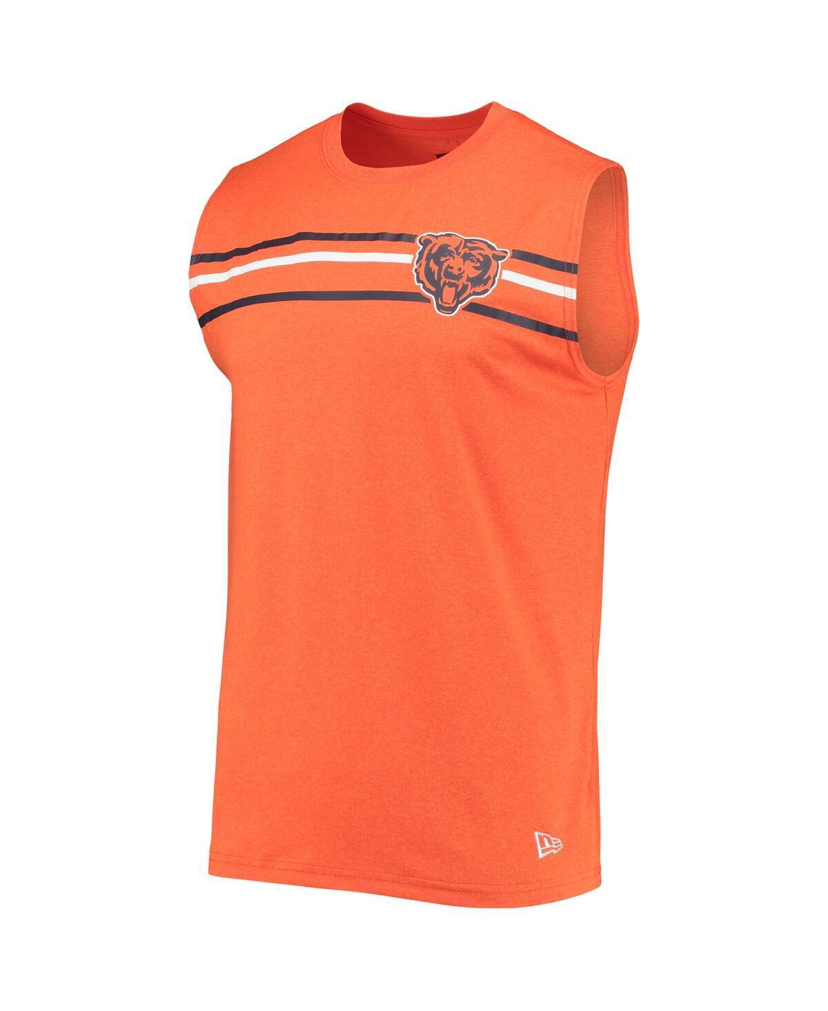 Men's New Era Navy Chicago Bears Team Muscle Tank Top