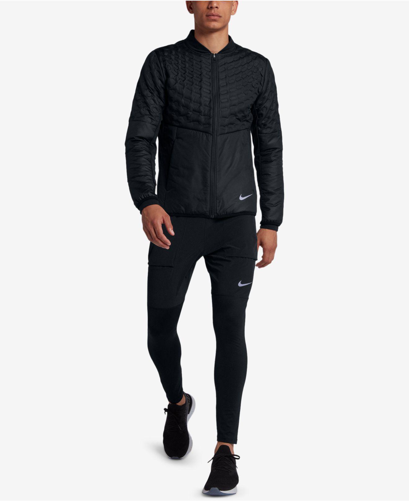 Nike Aeroloft Running Jacket in Black for Men | Lyst