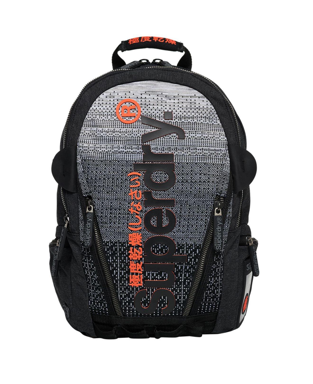 black backpack superdry