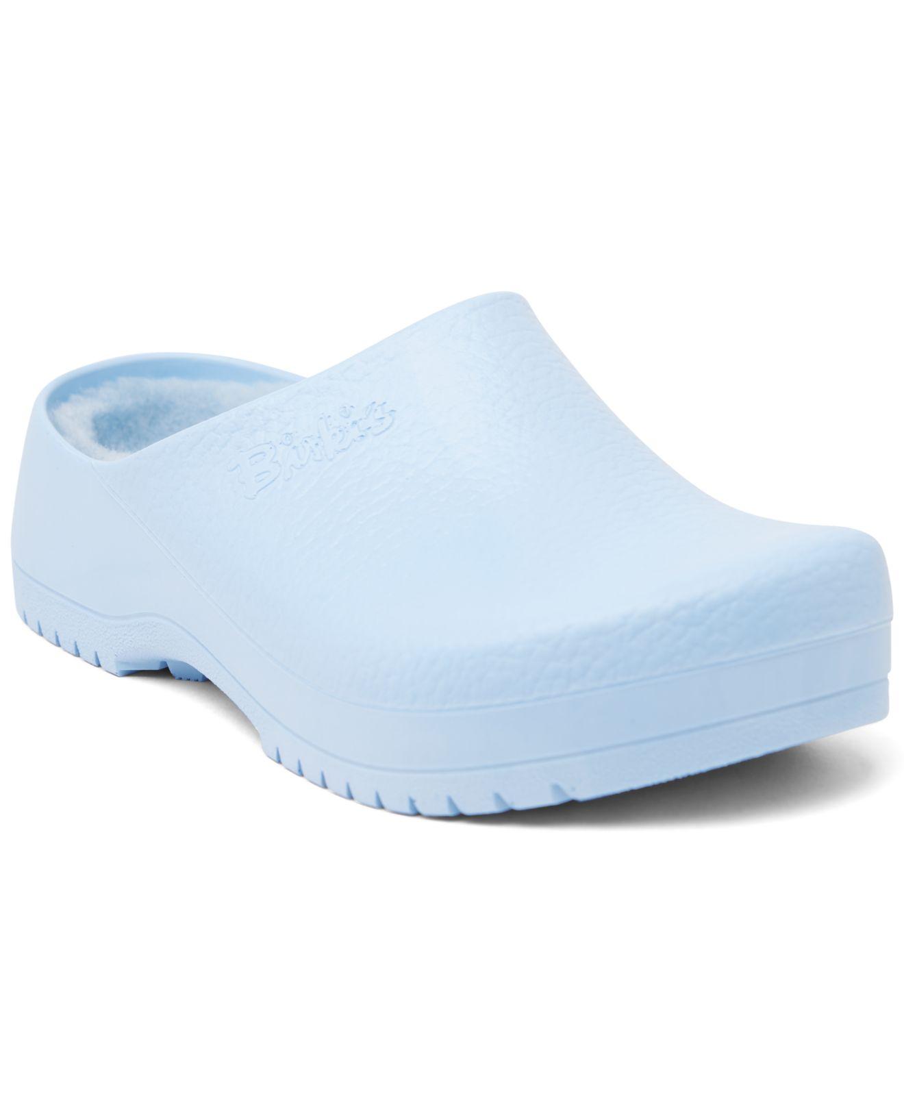 Birkenstock Super-birki Shearling Clogs From Finish Line in Blue | Lyst