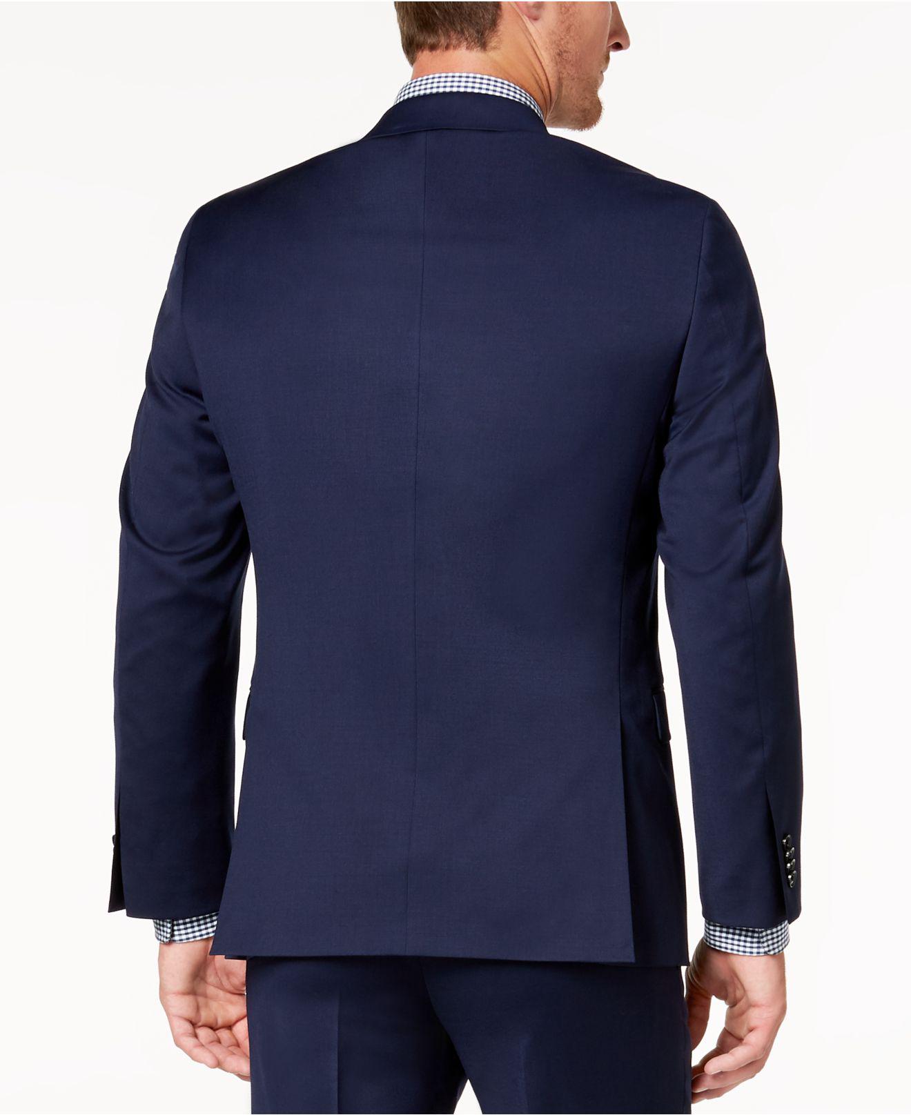 Tommy Hilfiger Wool Modern-fit Th Flex Stretch Navy Twill Suit Jacket ...