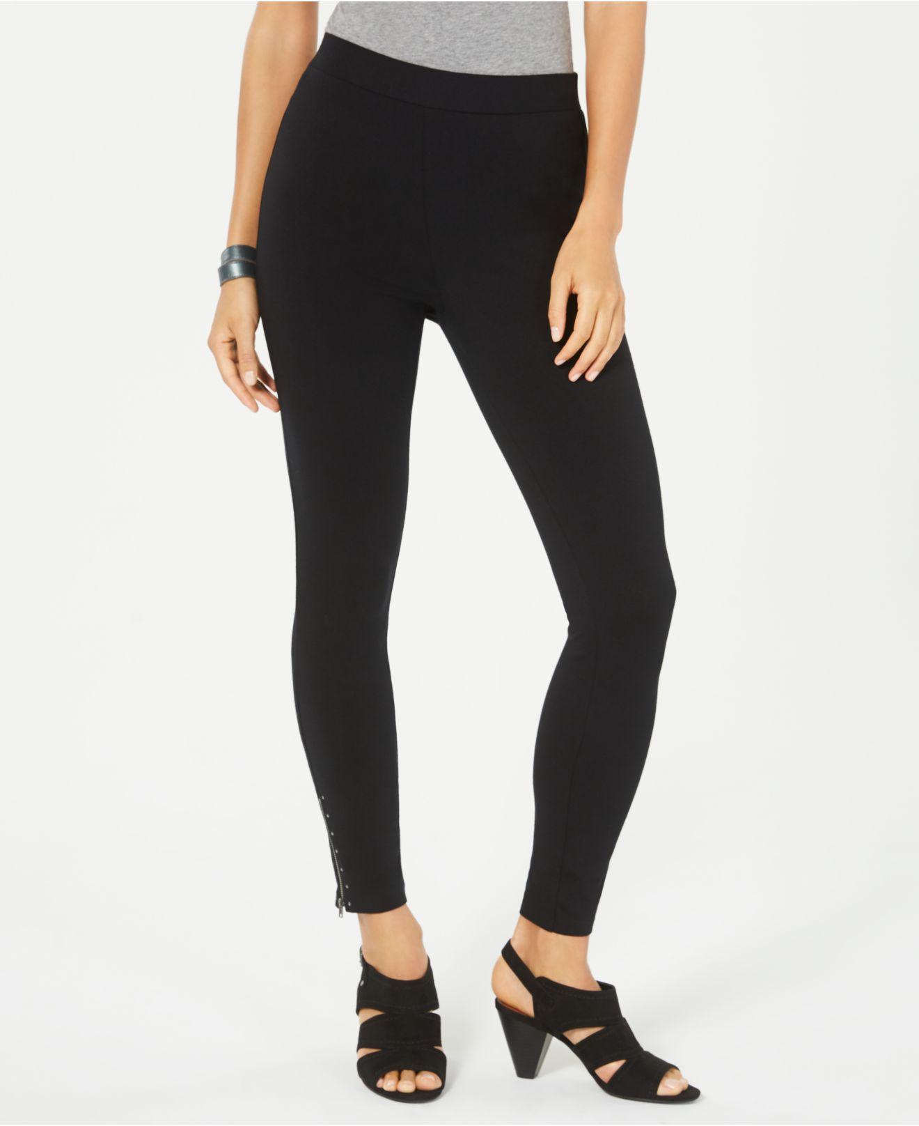 Style & Co. Cotton . Petite Leggings, Created For Macy's in Deep Black ...