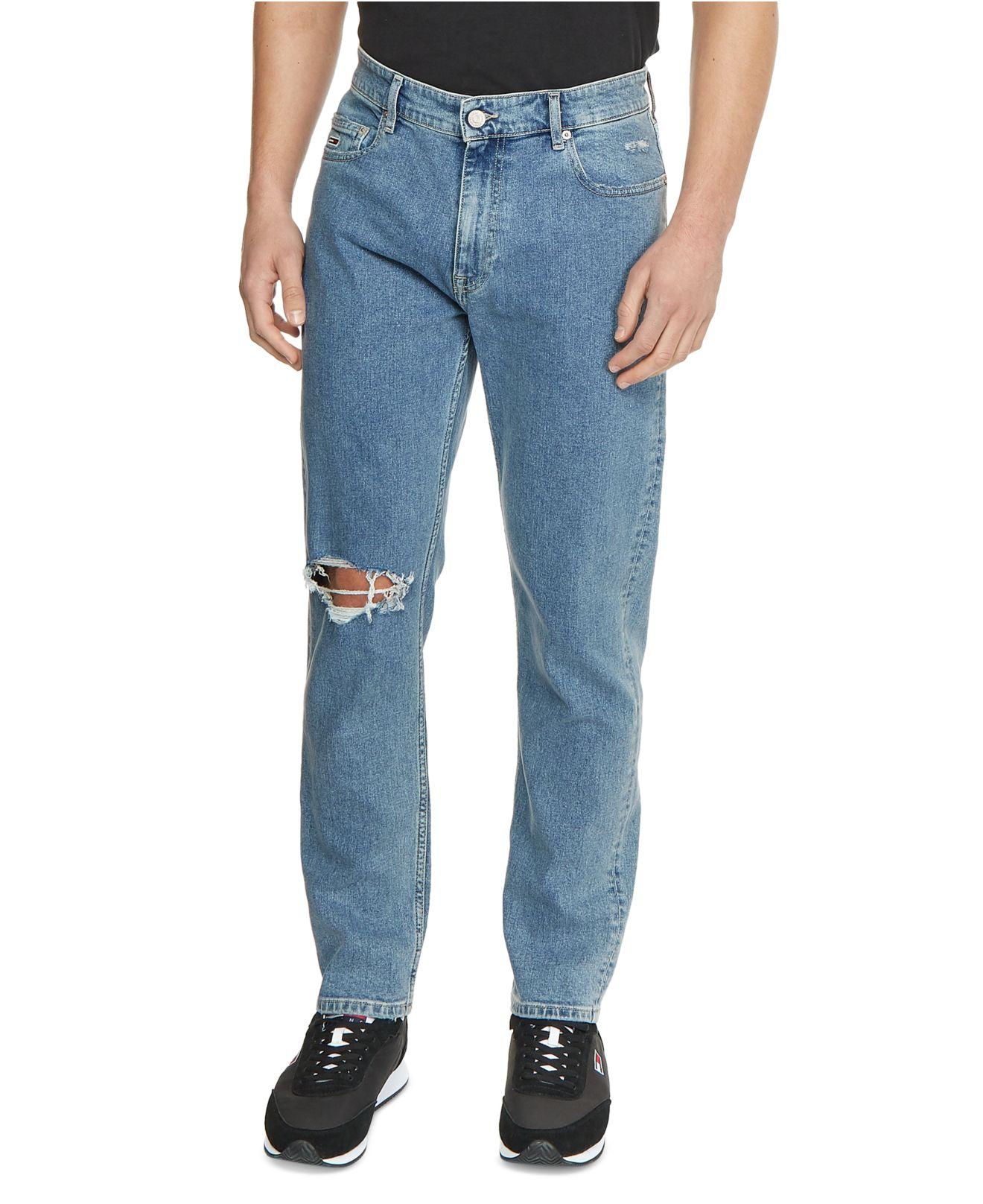 Tommy Hilfiger Regular Tapered Dad Jeans in Blue for Men | Lyst