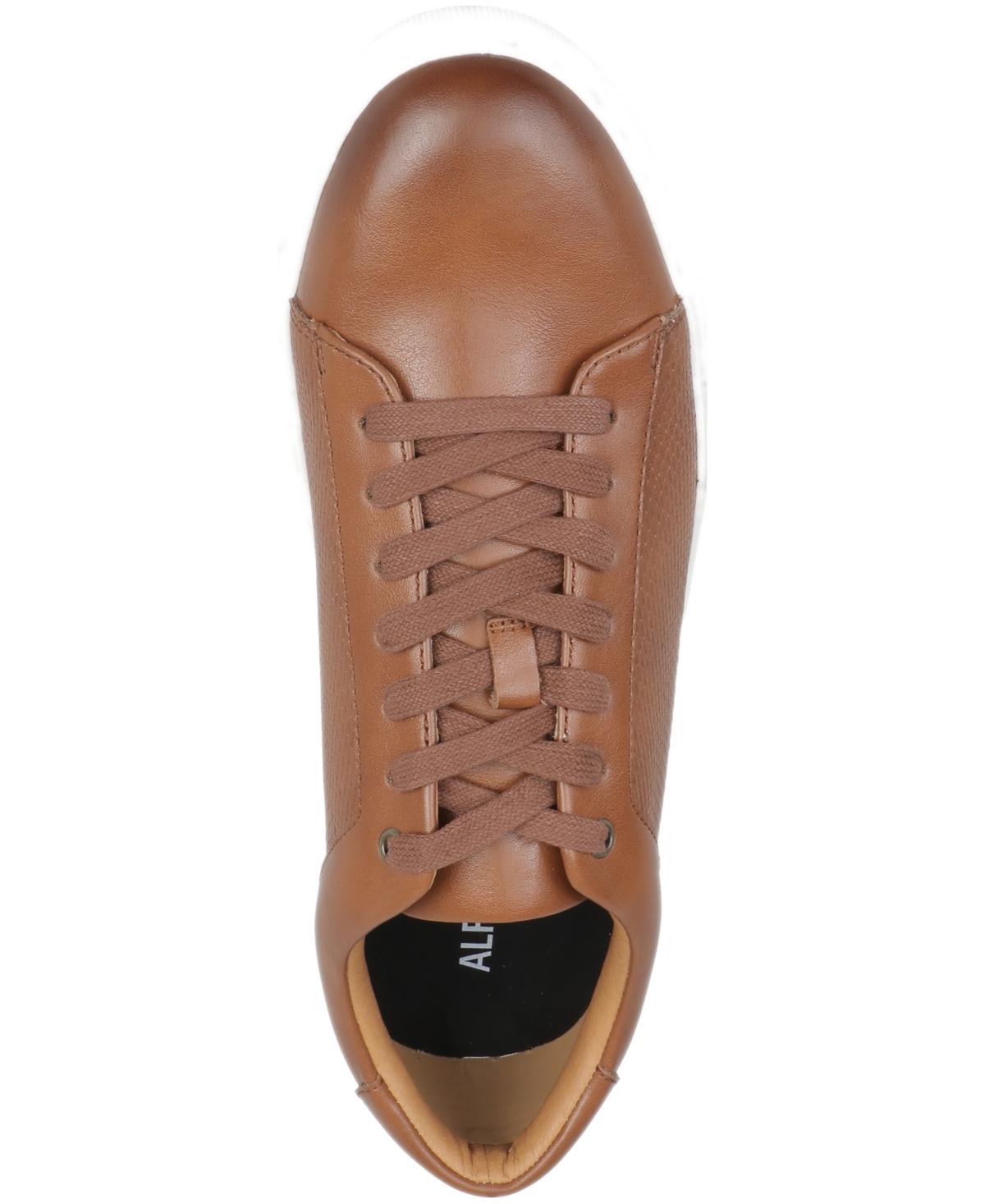 brown dress near me in store Men's Brown Leather Luxury Sneakers – HolloMen main image 0