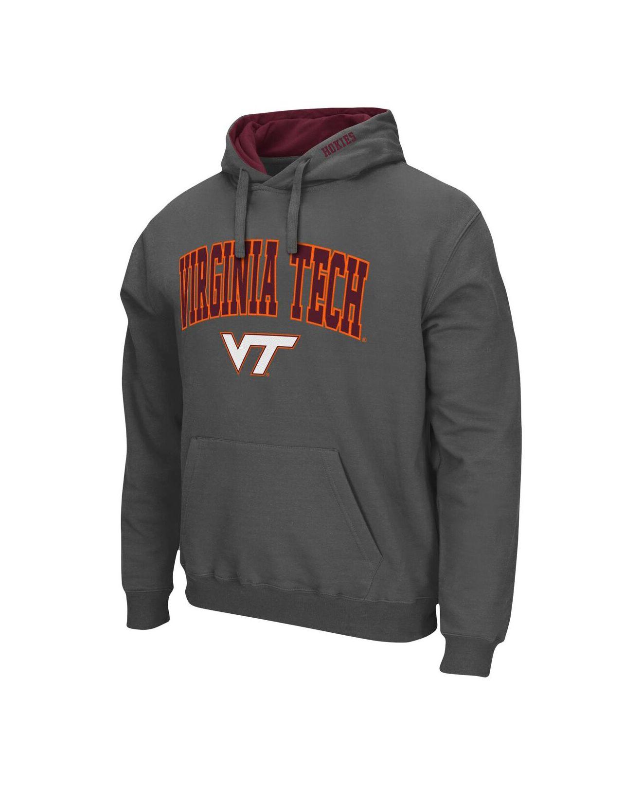 Men's Champion Gray Virginia Tech Hokies Athletics Logo Long Sleeve T-Shirt Size: Small