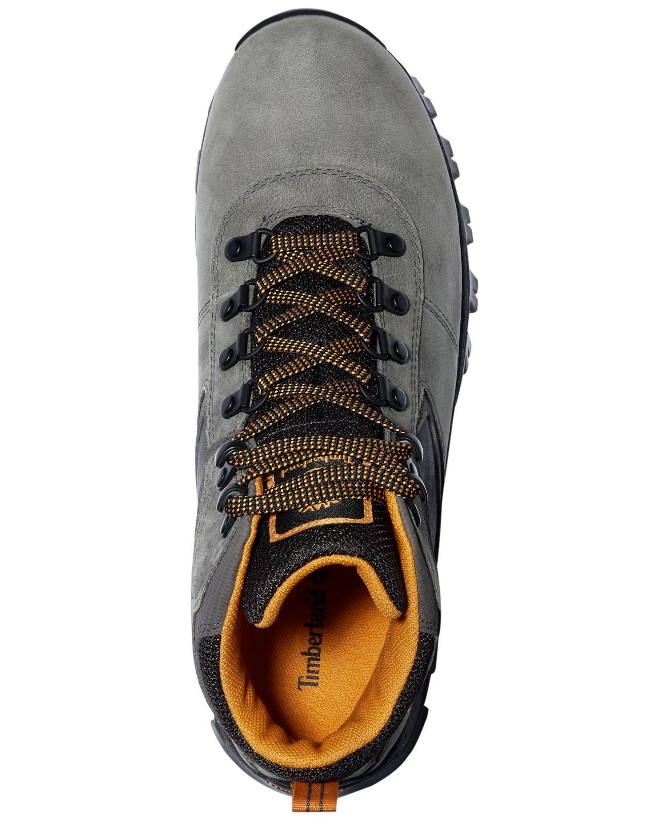 Timberland Leather Mt. Maddsen Mid Waterproof Hiking Boots in md Grey