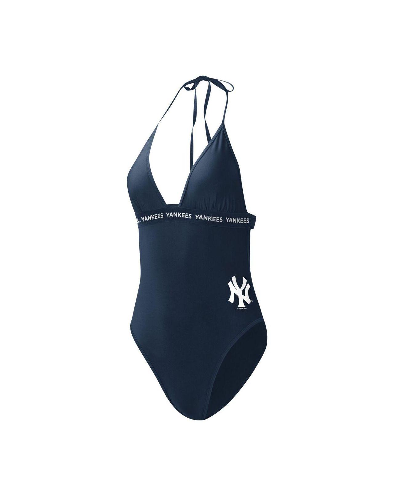 G-III 4Her by Carl Banks Navy New York Yankees Full Count One-piece Swimsuit  in Blue | Lyst