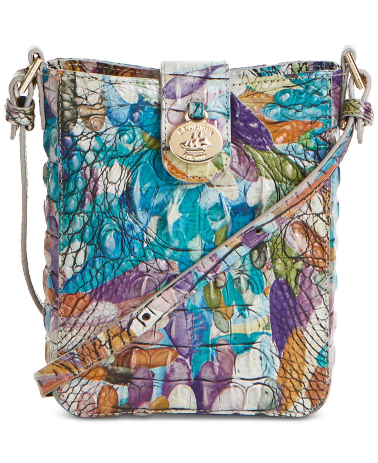 Brahmin Marley Melbourne Embossed Leather Crossbody in Blue Lyst