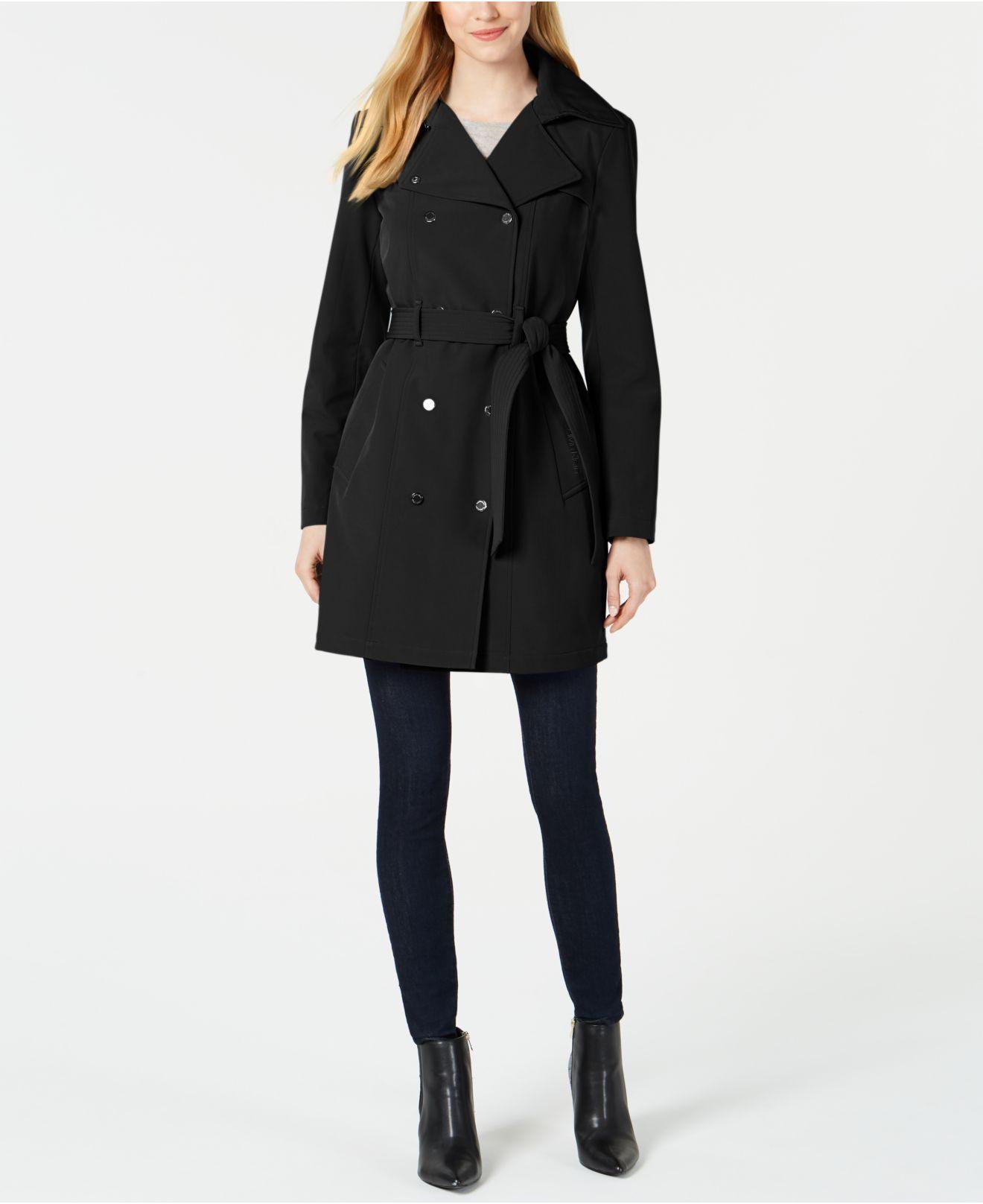 macys petite raincoats