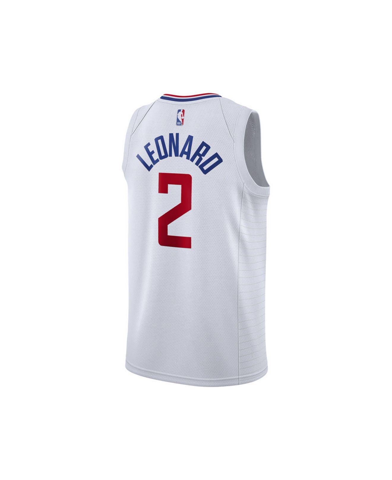 kawhi leonard white clippers jersey