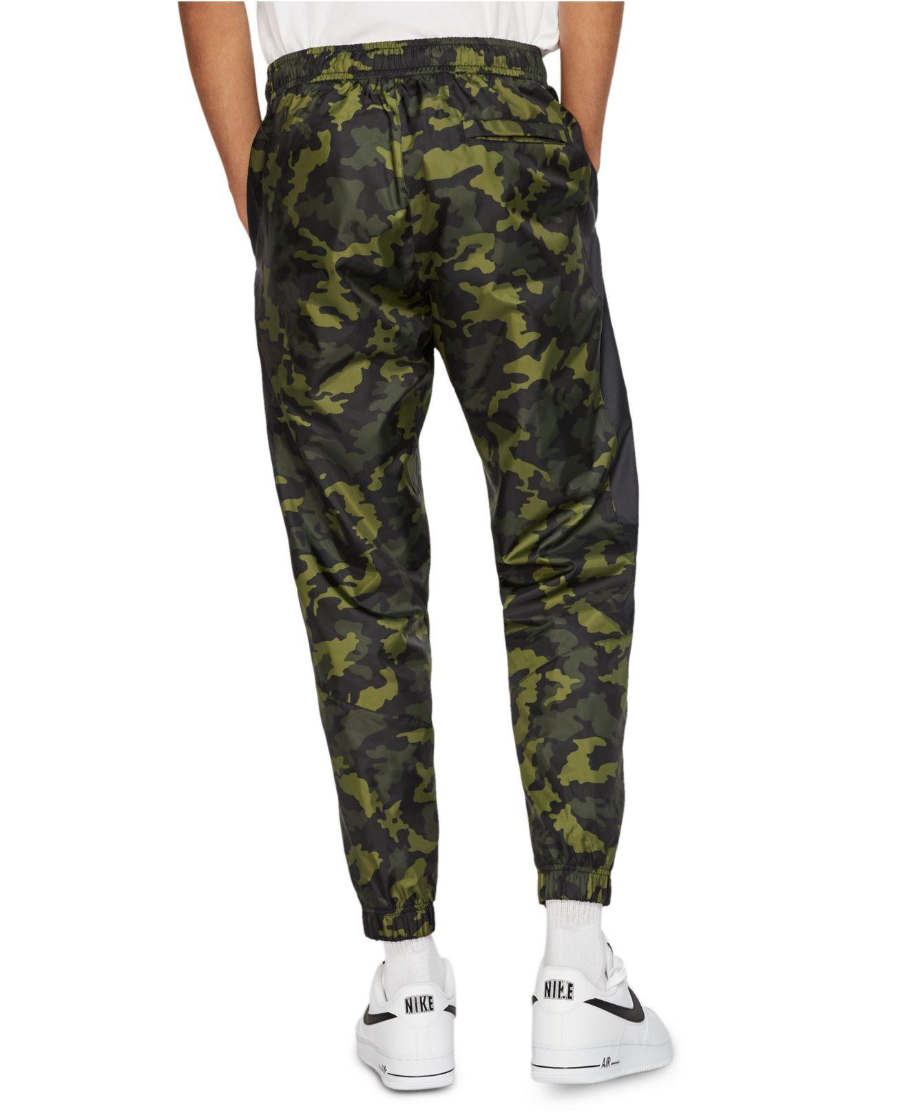 Nike Camo Woven Track Pants in Green for Men | Lyst