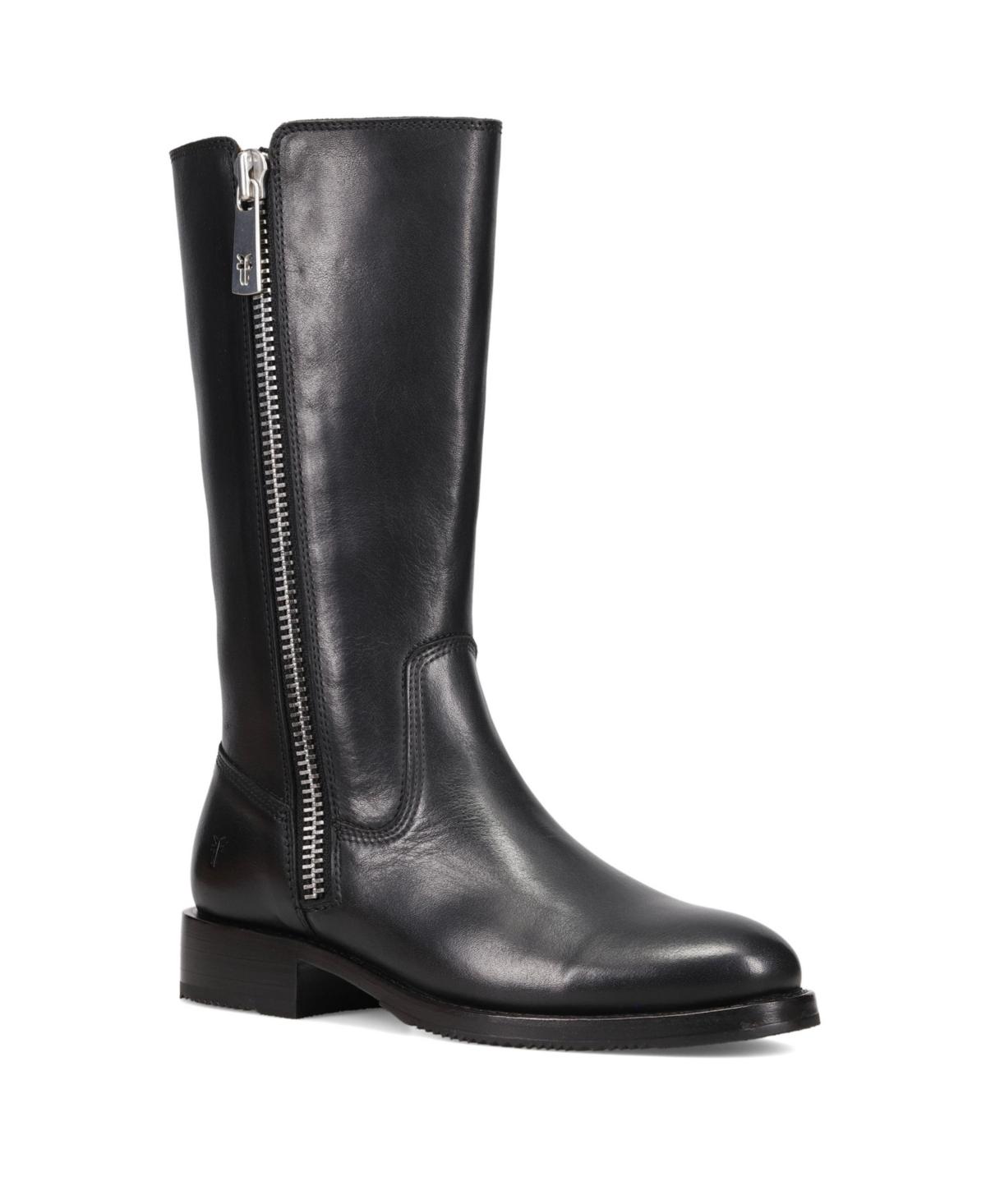 Frye Madison Heavy Zip Tall Boots in Black Lyst