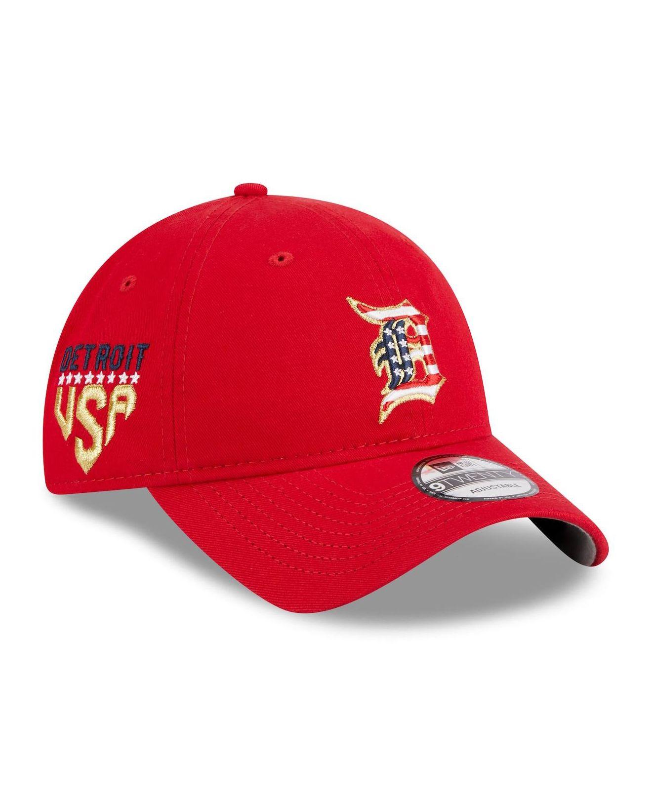 KTZ Red Detroit Tigers 2023 Fourth Of July 9twenty Adjustable Hat