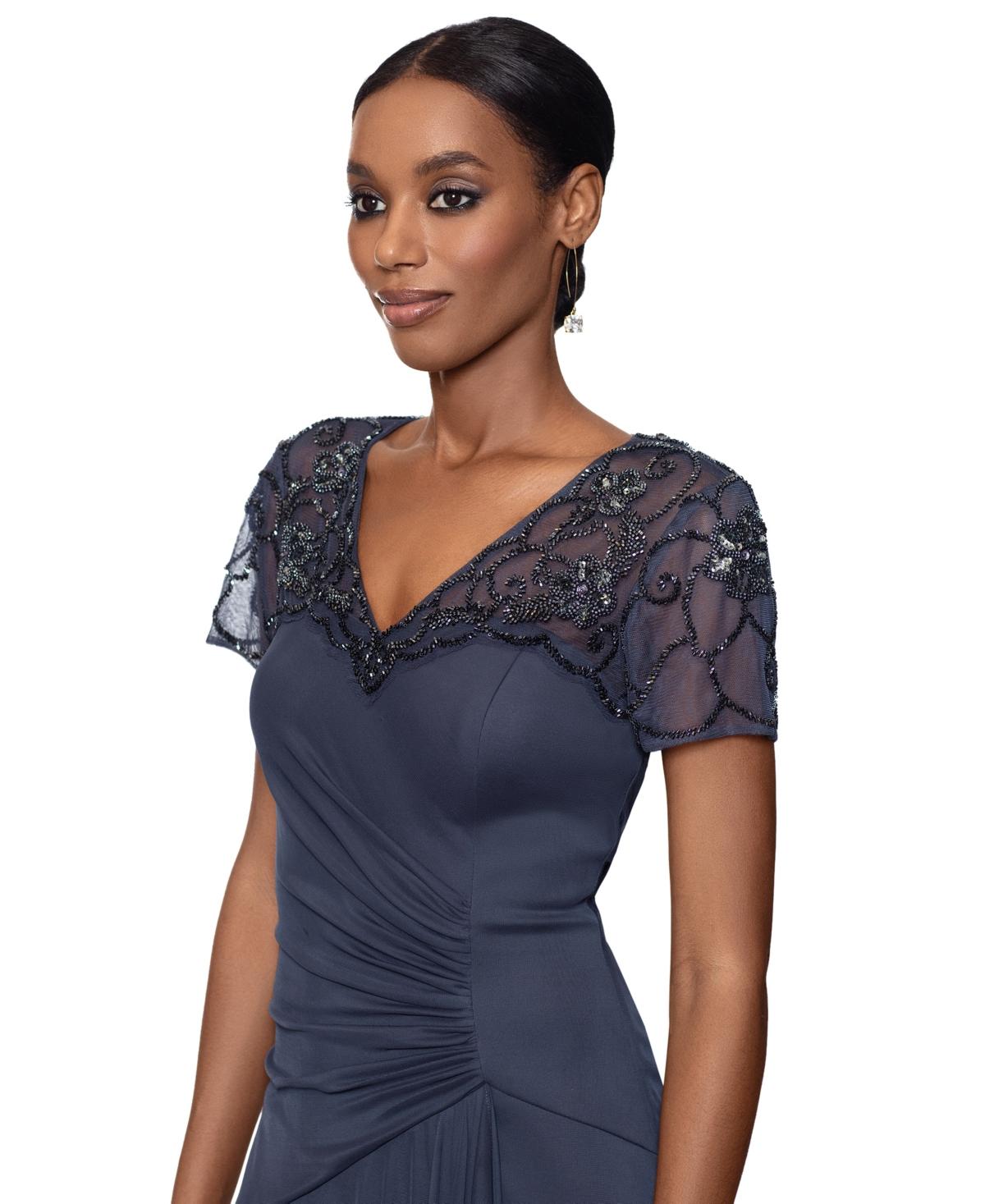 Lace Xscape Embellished Sheath Dress Xscape Evenings Embroidered