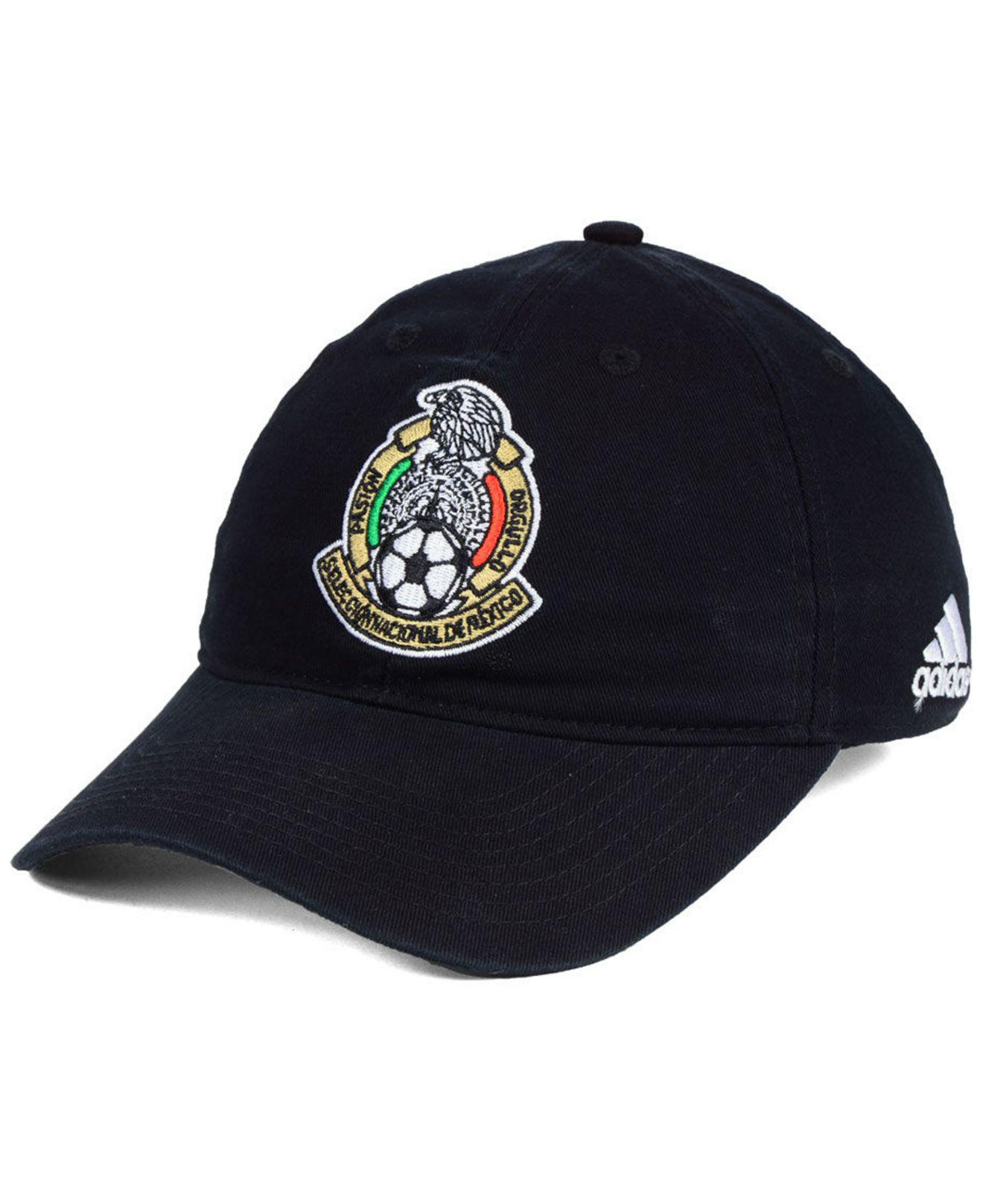 adidas Cotton Mexico World Cup Relaxed Strapback Cap in Black for Men - Lyst