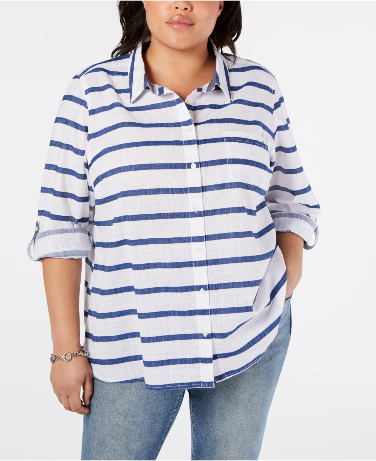 tommy hilfiger women's plus size shirts