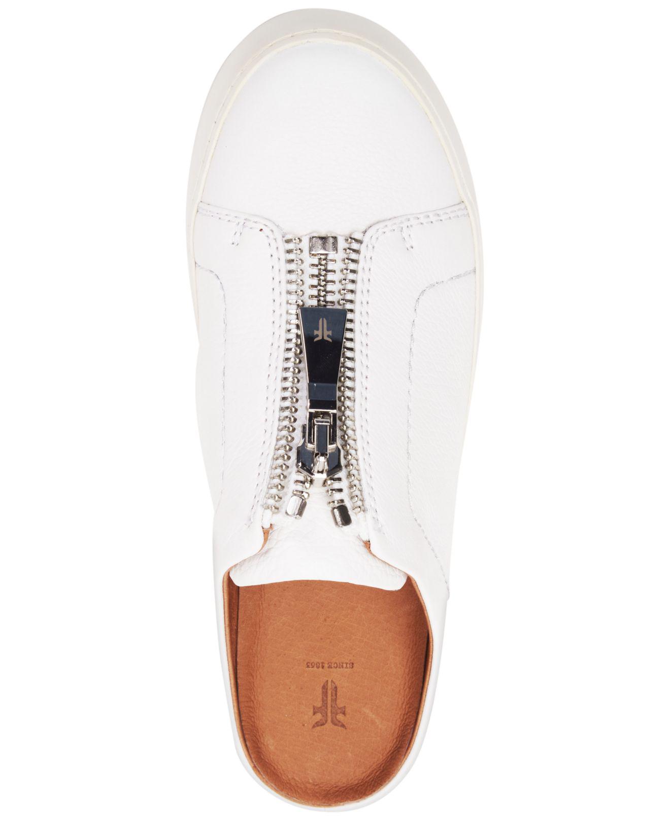 frye lena zip mule