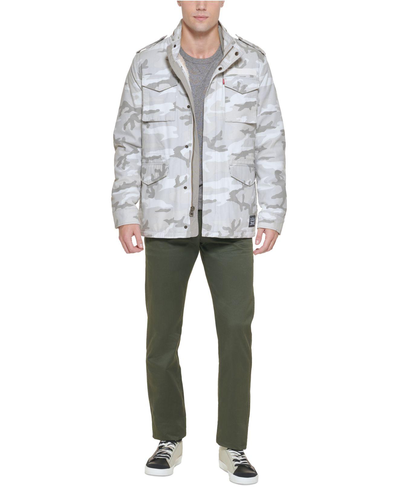 stand collar camouflage jacket