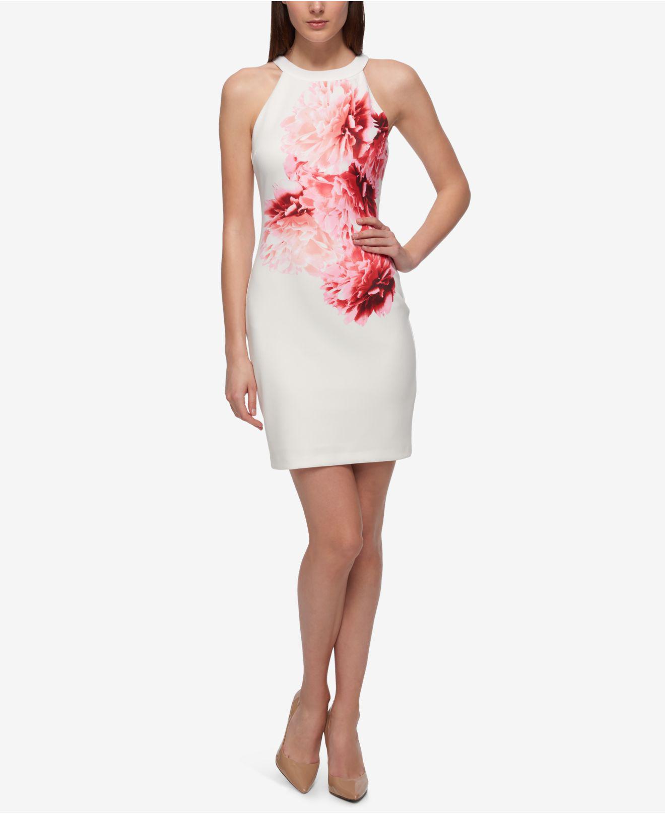 guess white floral dress