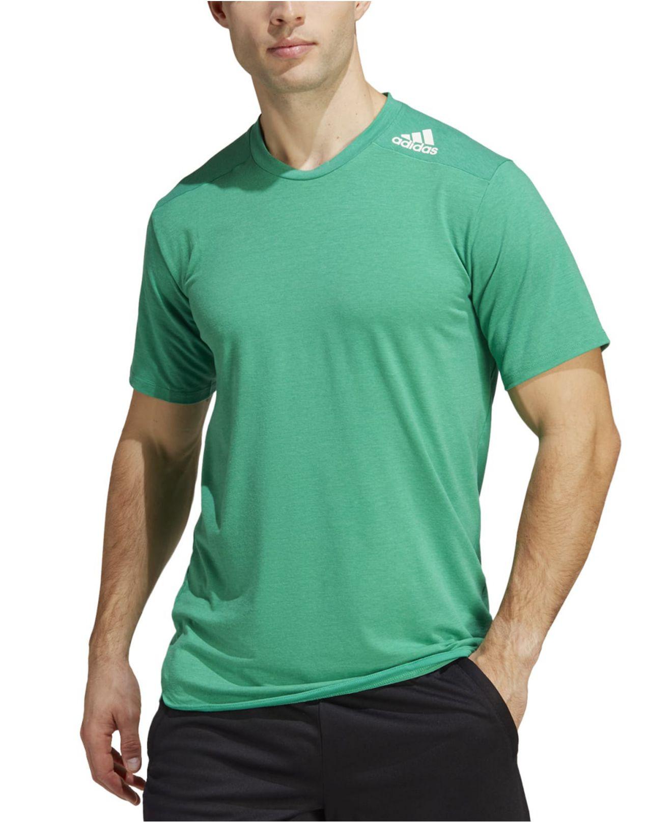 adidas D4s Slim-fit Short-sleeve Crewneck Training T-shirt in Green for Men  | Lyst