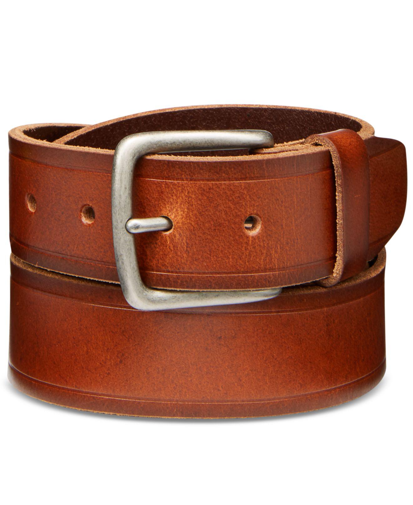 Levi's Men's Bridle Leather Belt in Cognac (Brown) for Men - Lyst