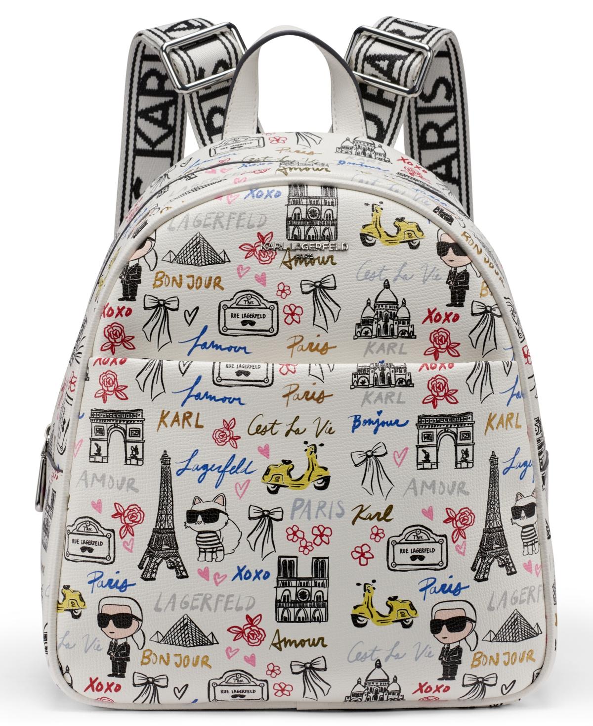 KARL LAGERFELD Maybelle Mini Backpack in Gray | Lyst
