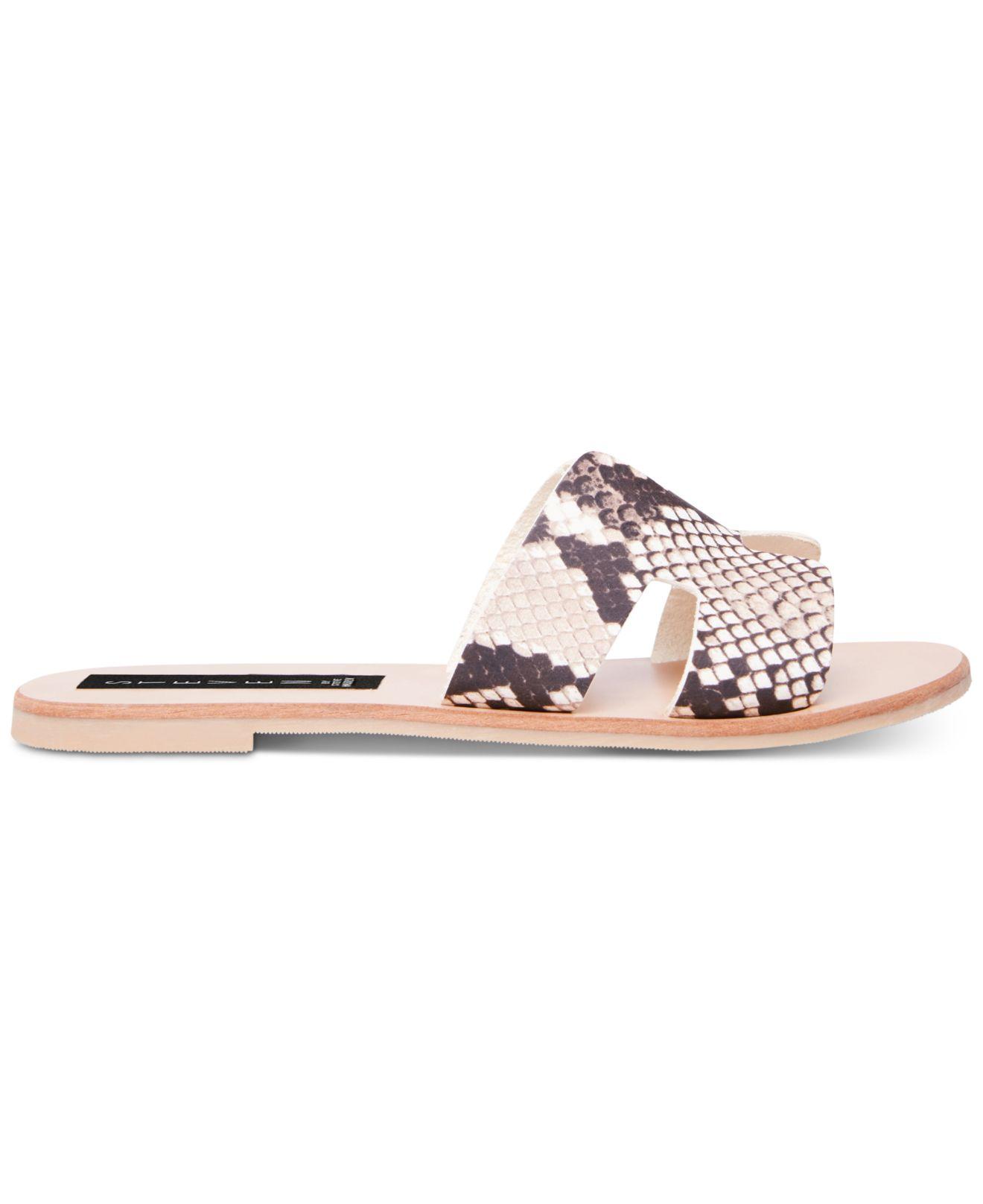 steven by steve madden greece sandals white