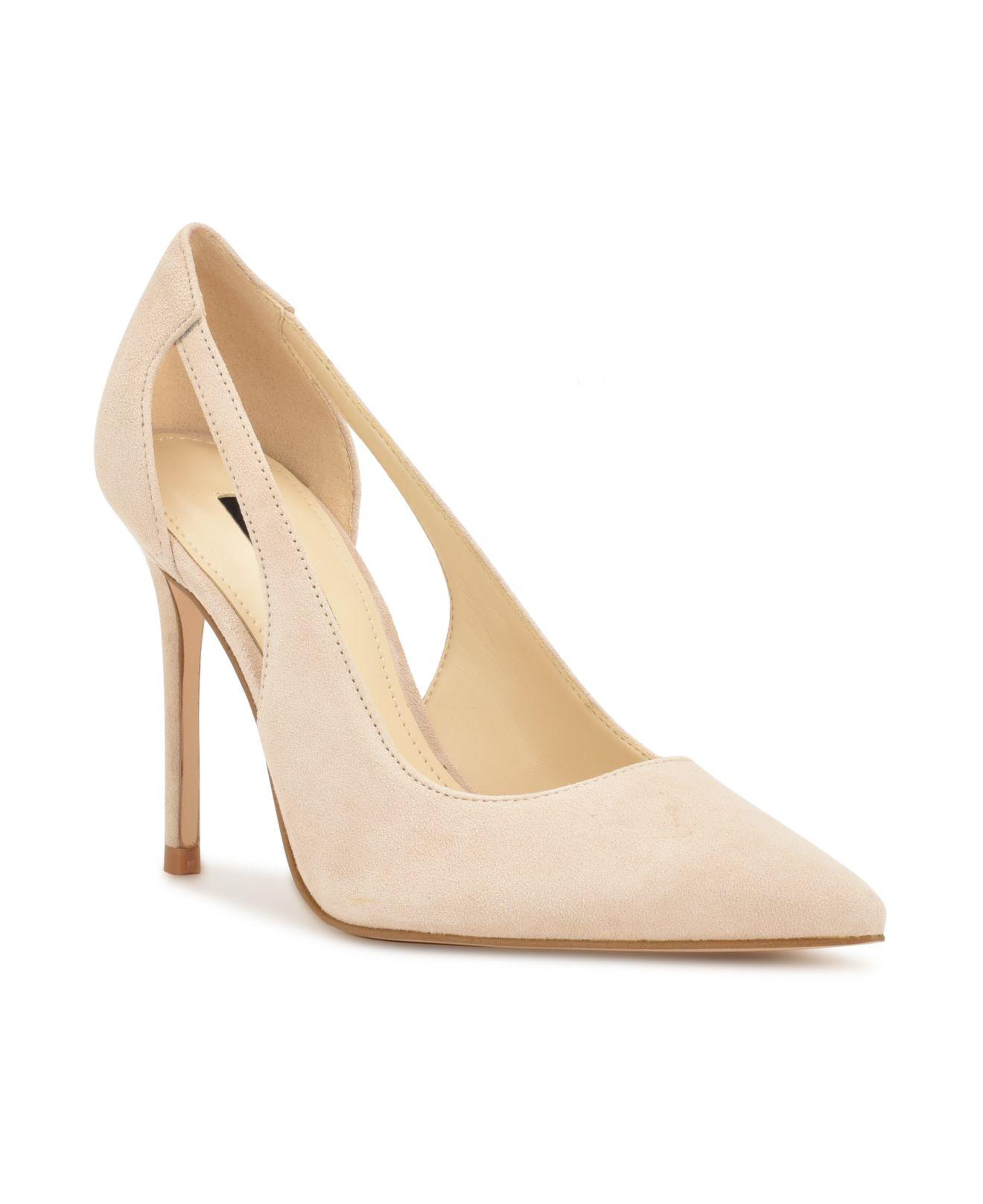 Nine West Favon Pointy Toe Stiletto Dress Pumps in Natural | Lyst