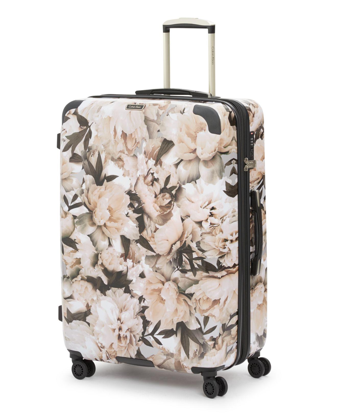 Calvin Klein International Cabin (floral White) Luggage | Lyst