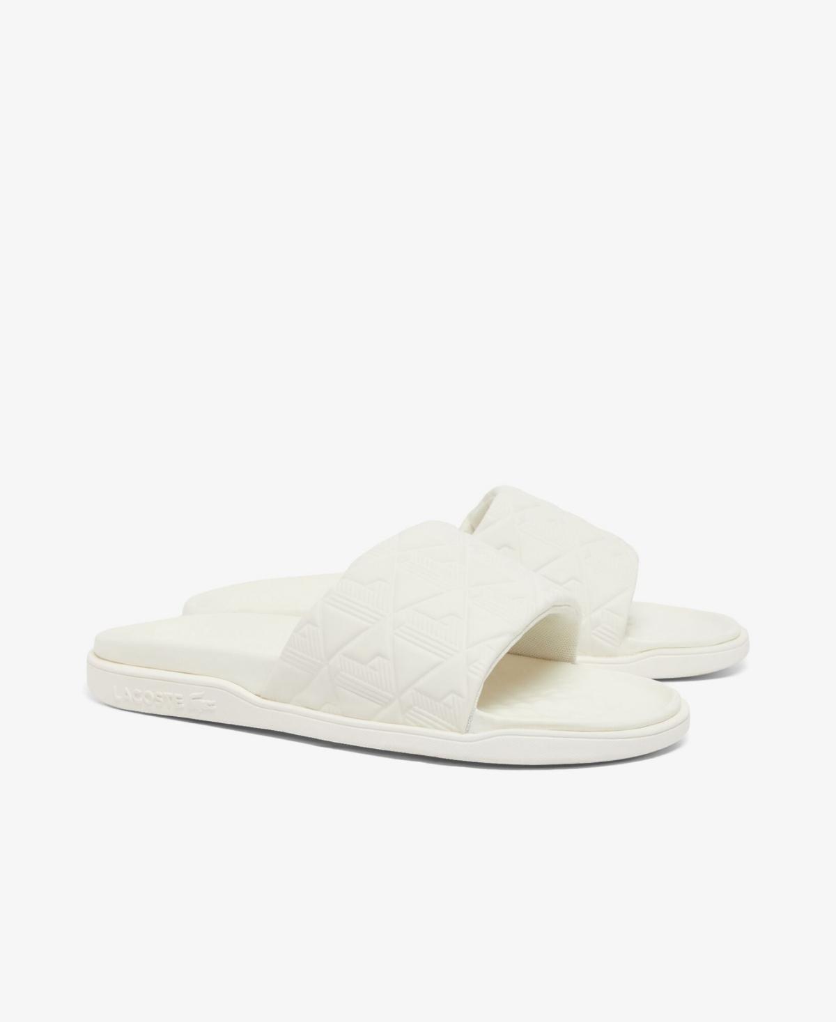 Slide Sandals Lacoste Flip Flops White White Lacoste Sandals And