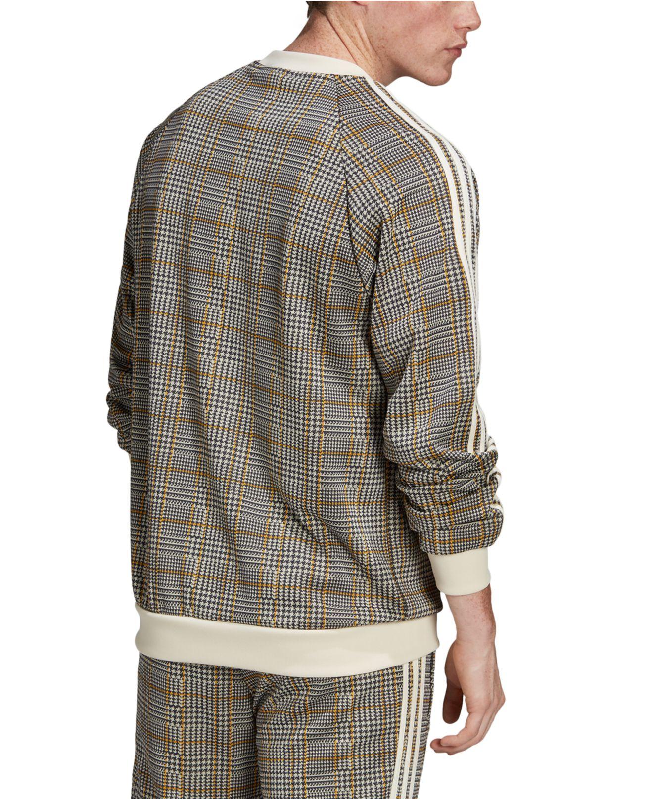 adidas Originals Tartan Plaid Sweatshirt for Men | Lyst