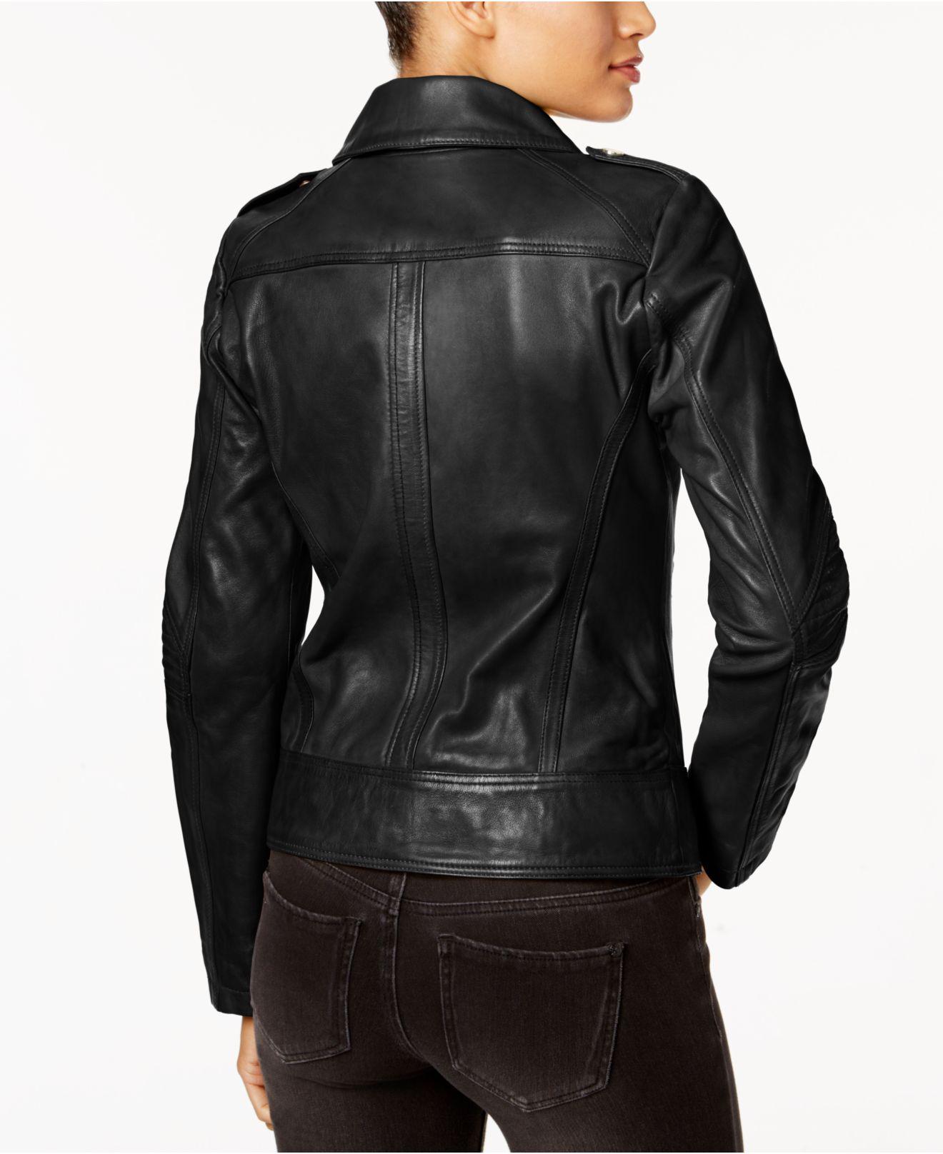 guess asymmetrical leather jacket