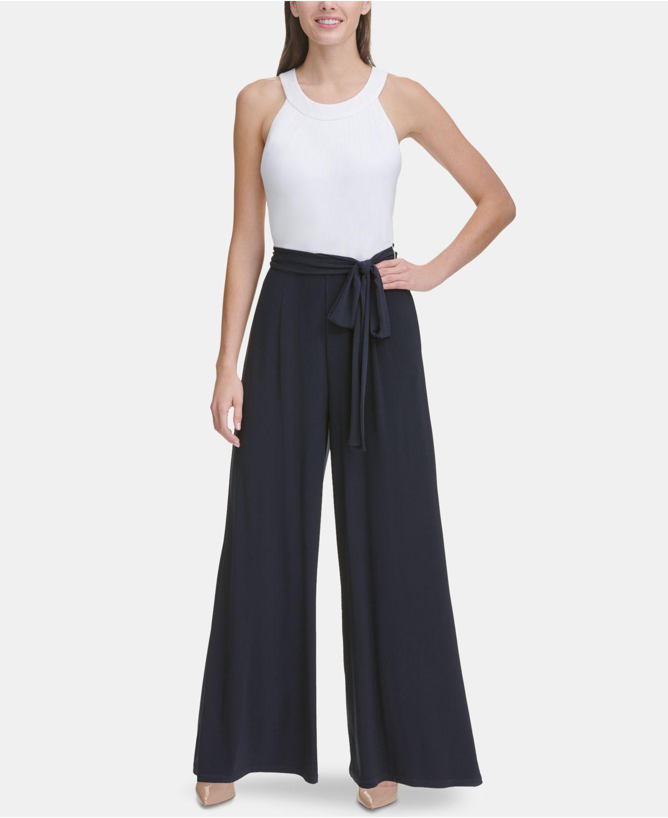 tommy hilfiger navy jumpsuit